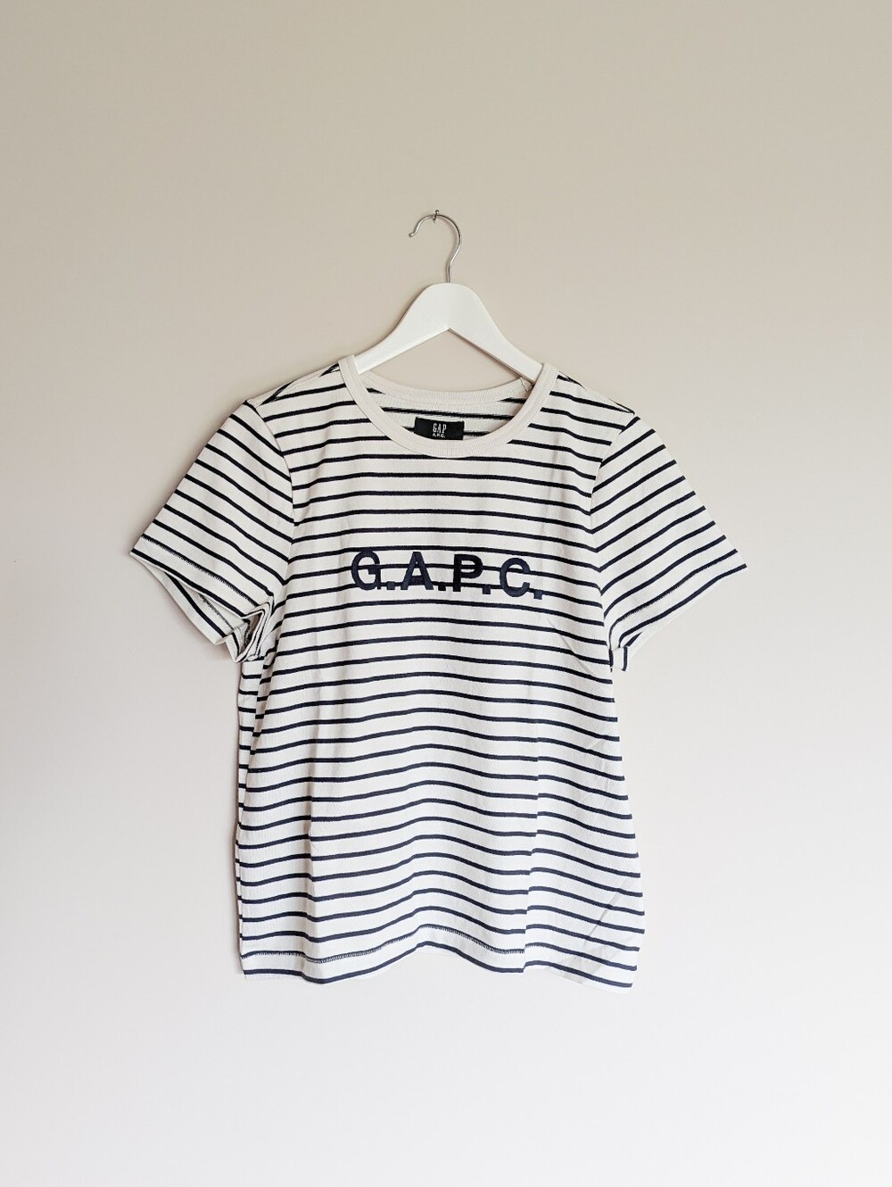 GAP x A.P.C. Logo Stripe T-shirt